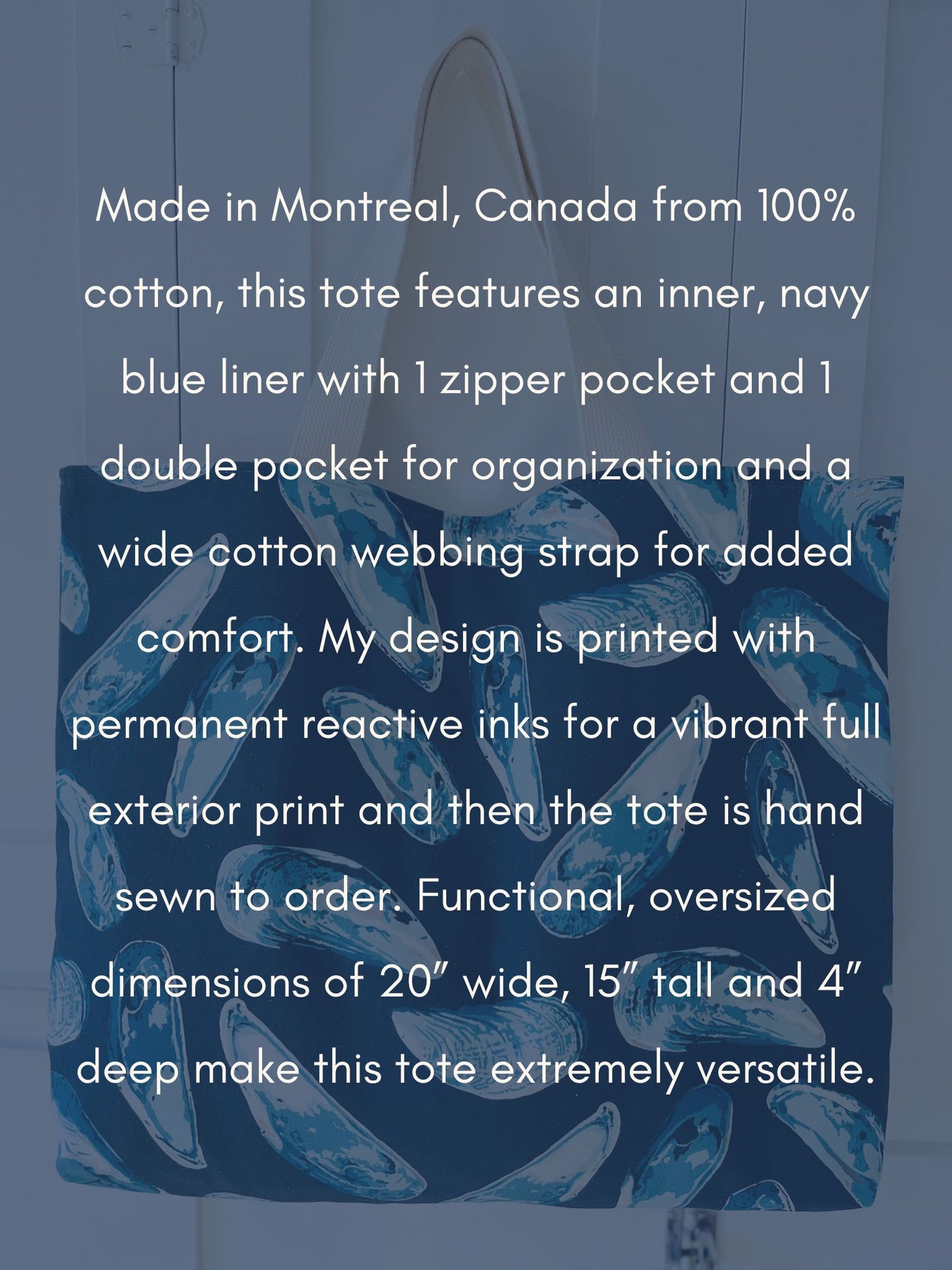 “Mussel Blues” Tote